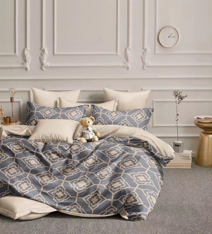 Floral print King size comforter 6 pieces set - 220 x 240cm