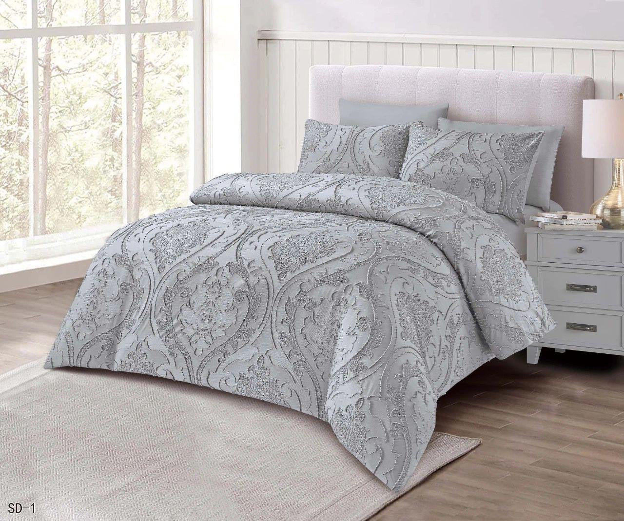 New collection Queen size solid comforter set 160x220cm - SK HOME CENTER