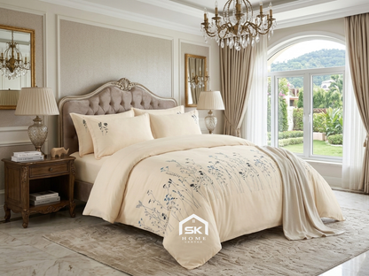 Luxury King Size Embroidery Comforter – Premium 6 Pieces Set (220×240 CM)