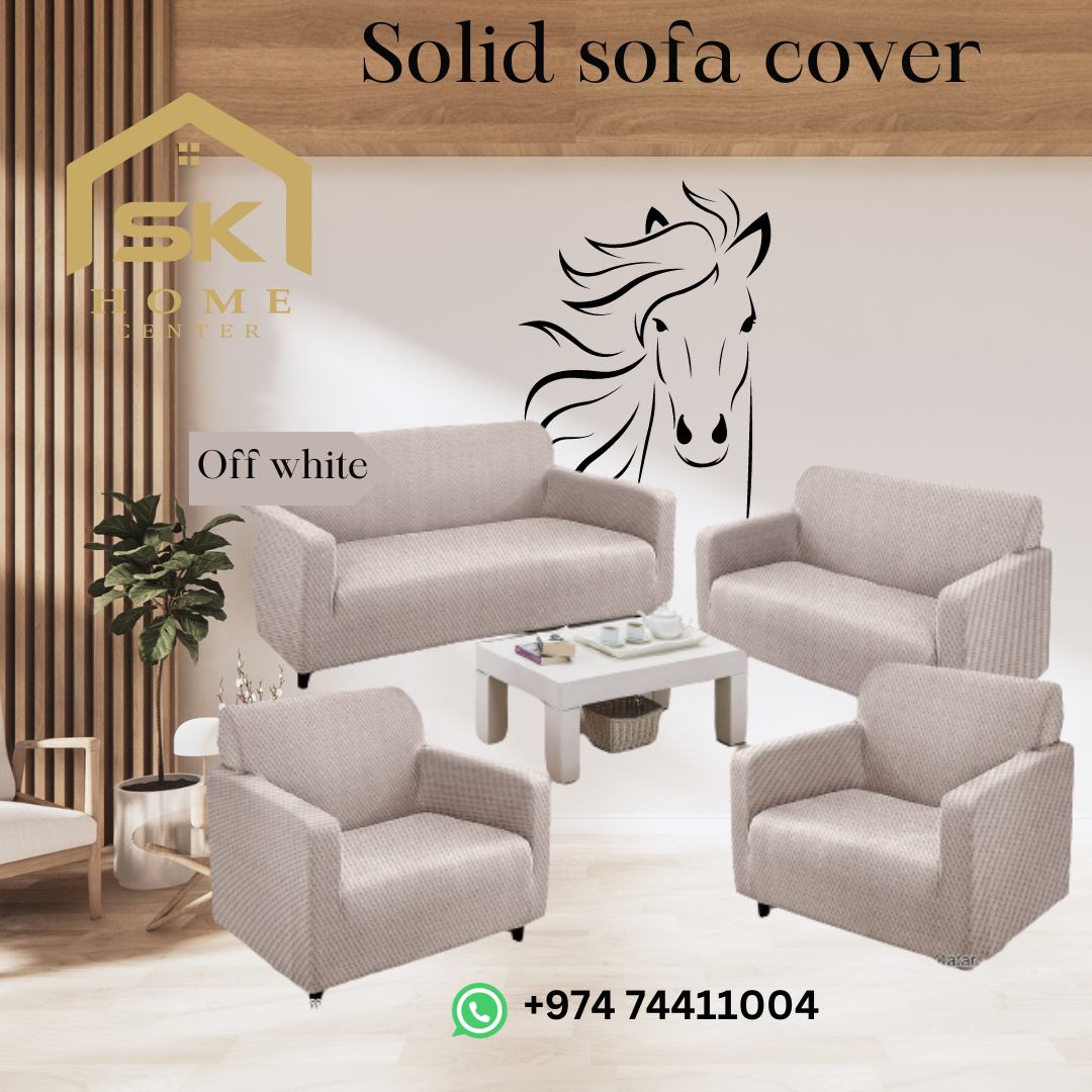 Modern sofa cover solid colors - SK HOME CENTER