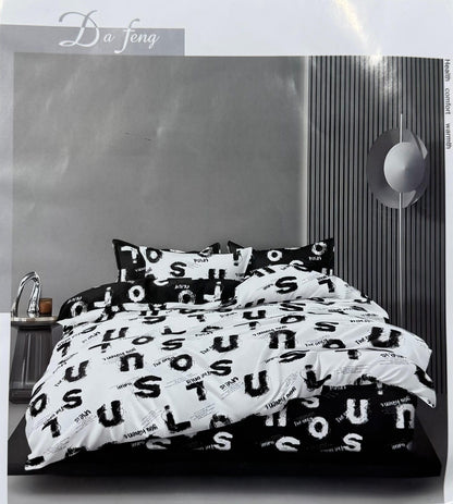Floral print King size comforter 6 pieces set - 220 x 240cm
