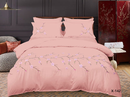 Embroidery Duvet Cover Set – King Size (6-Piece Set)