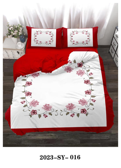King size pattern duvet cover 6pcs set