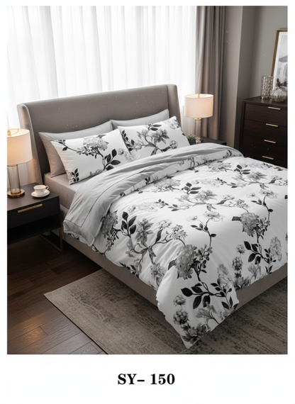 Floral King size comforter 6Pcs set - 220 x 240cm