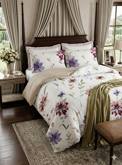 Floral King size comforter 6Pcs set - 220 x 240cm