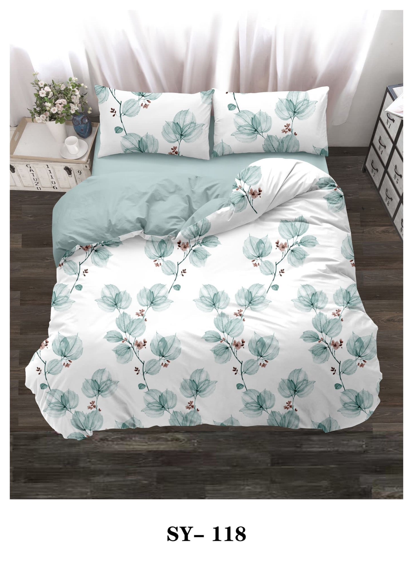 King size pattern duvet cover 6pcs set
