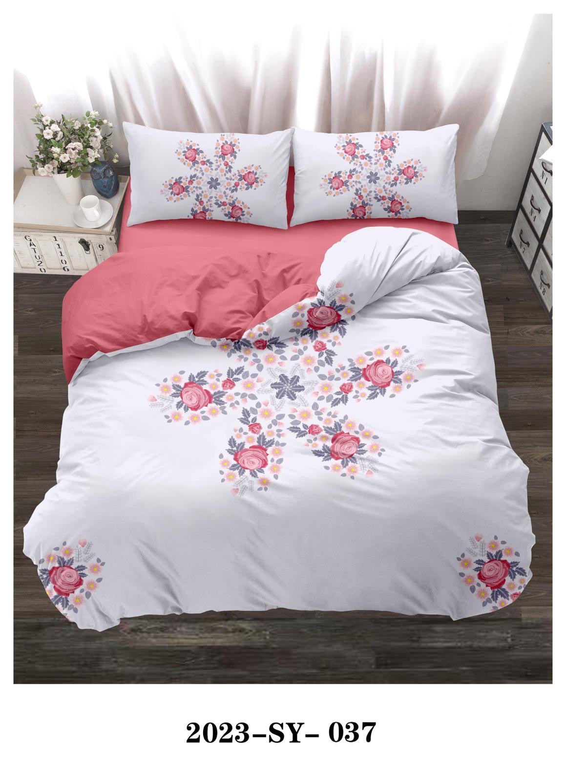 King size pattern duvet cover 6pcs set