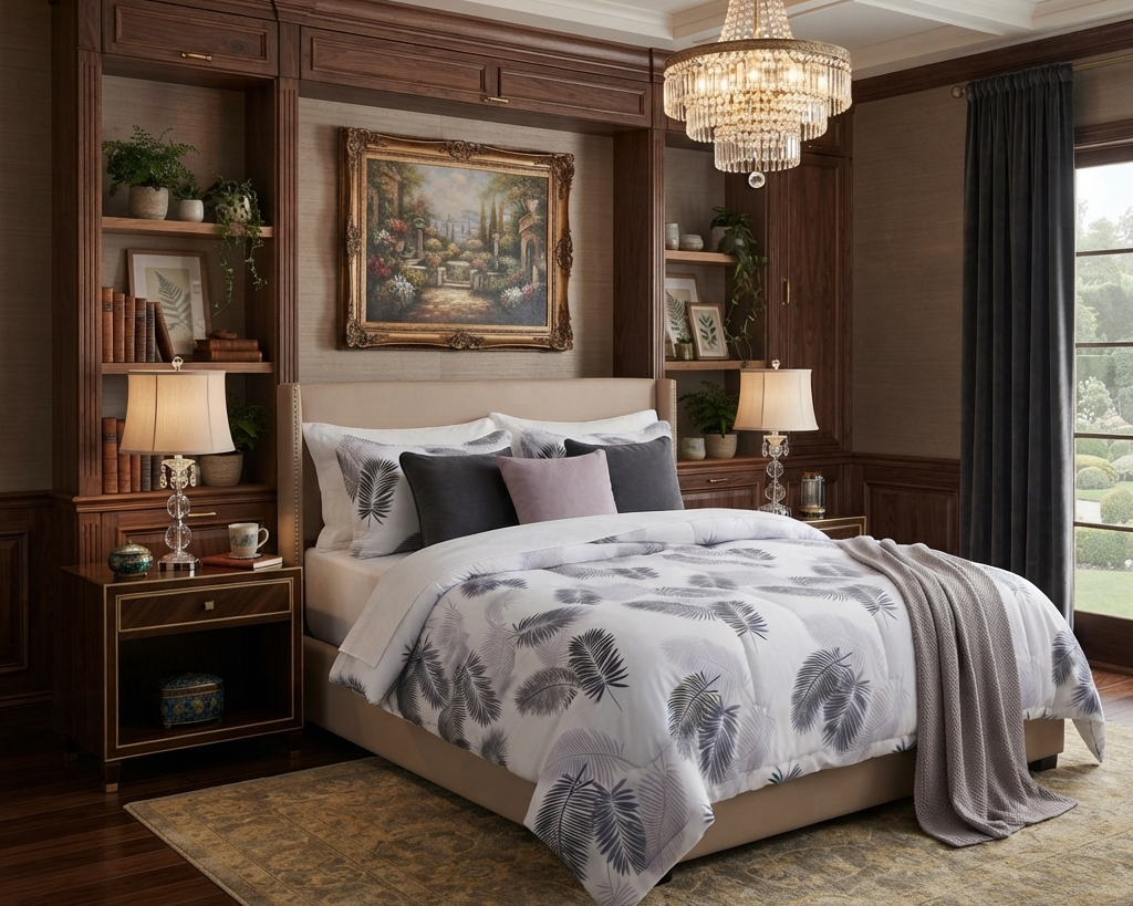 Floral 6-Piece Cotton Comforter Set | King Size Bedding Set - SK HOME CENTER