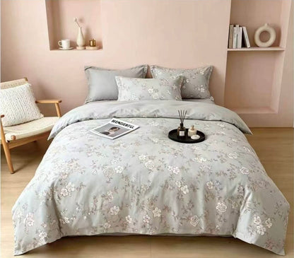 Premium Quality Comforter Set (Queen Size 4 Pcs set) 100% Cotton - SK HOME CENTER