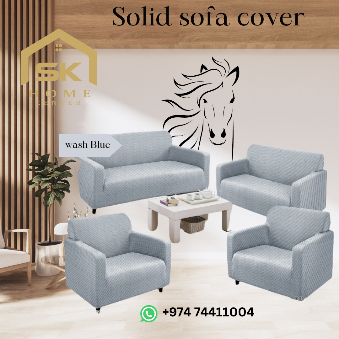 Modern sofa cover solid colors - SK HOME CENTER