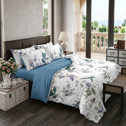 Floral King size comforter 6Pcs set - 220 x 240cm