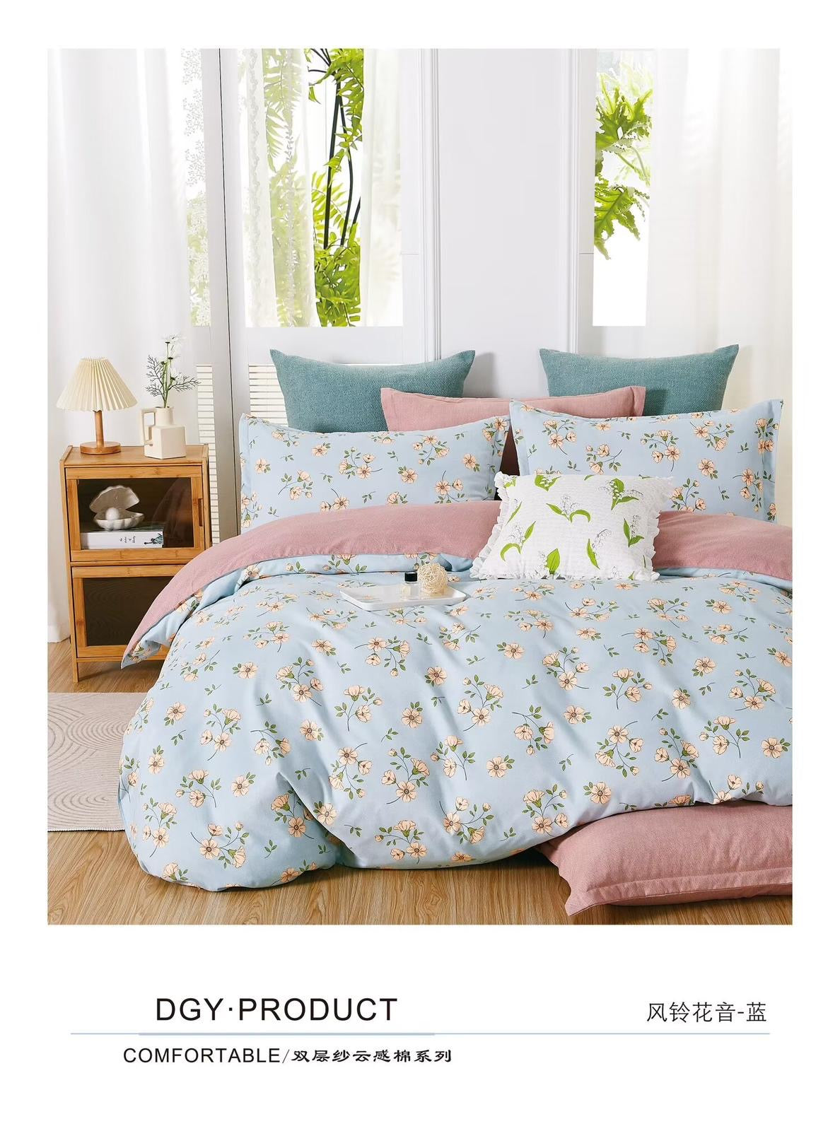 New Arrival: 100% cotton King size comforter 6in1 set - SK HOME CENTER