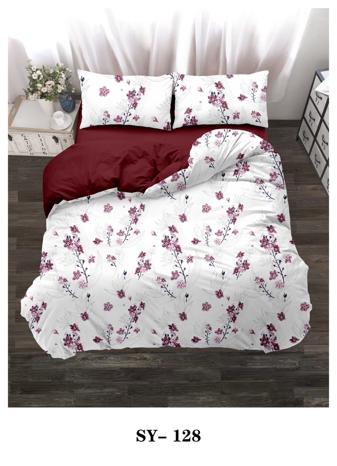 King size pattern duvet cover 6pcs set