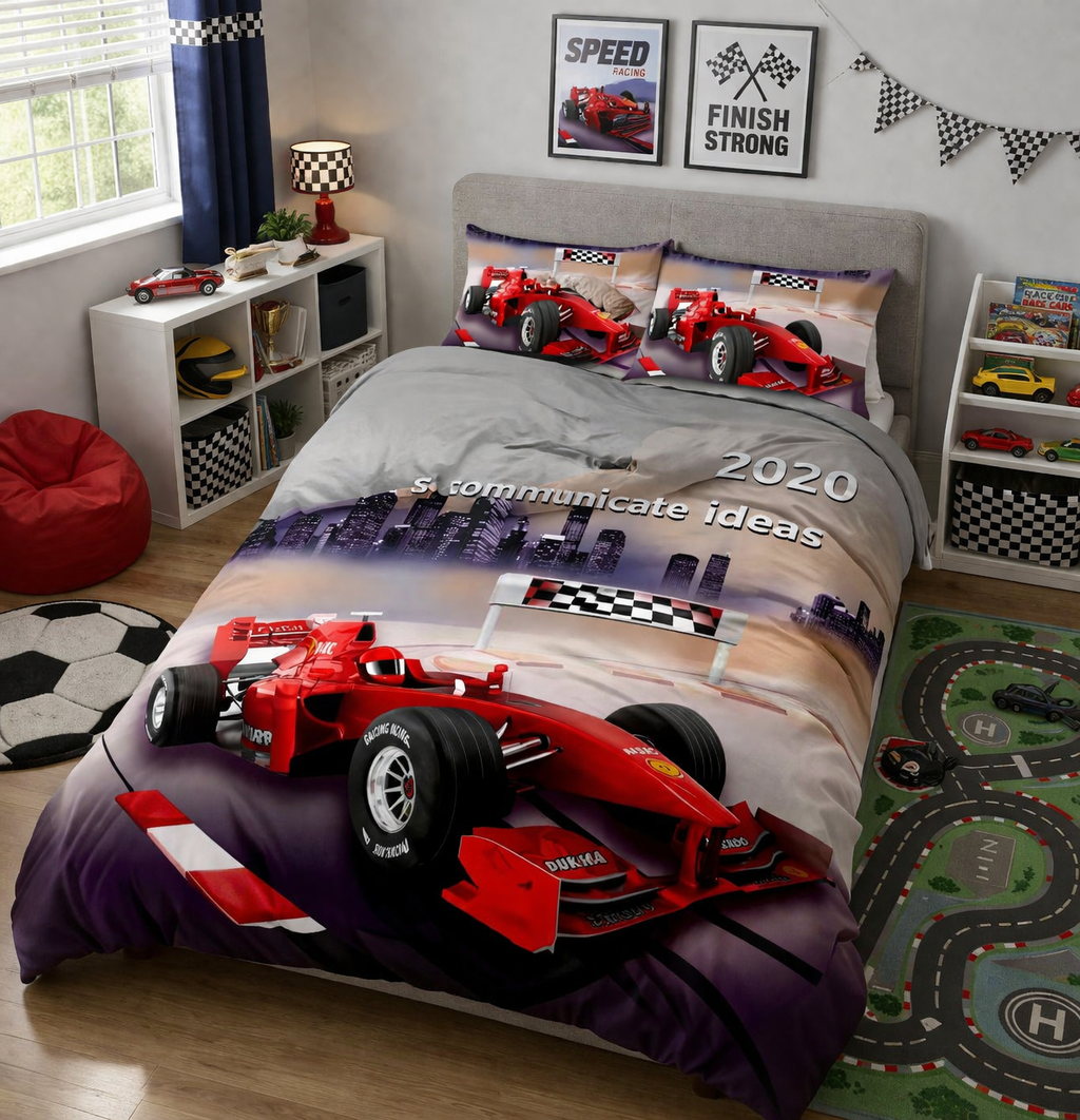 Single size Kids Quilt set 4 pieces - 120 x 200cm