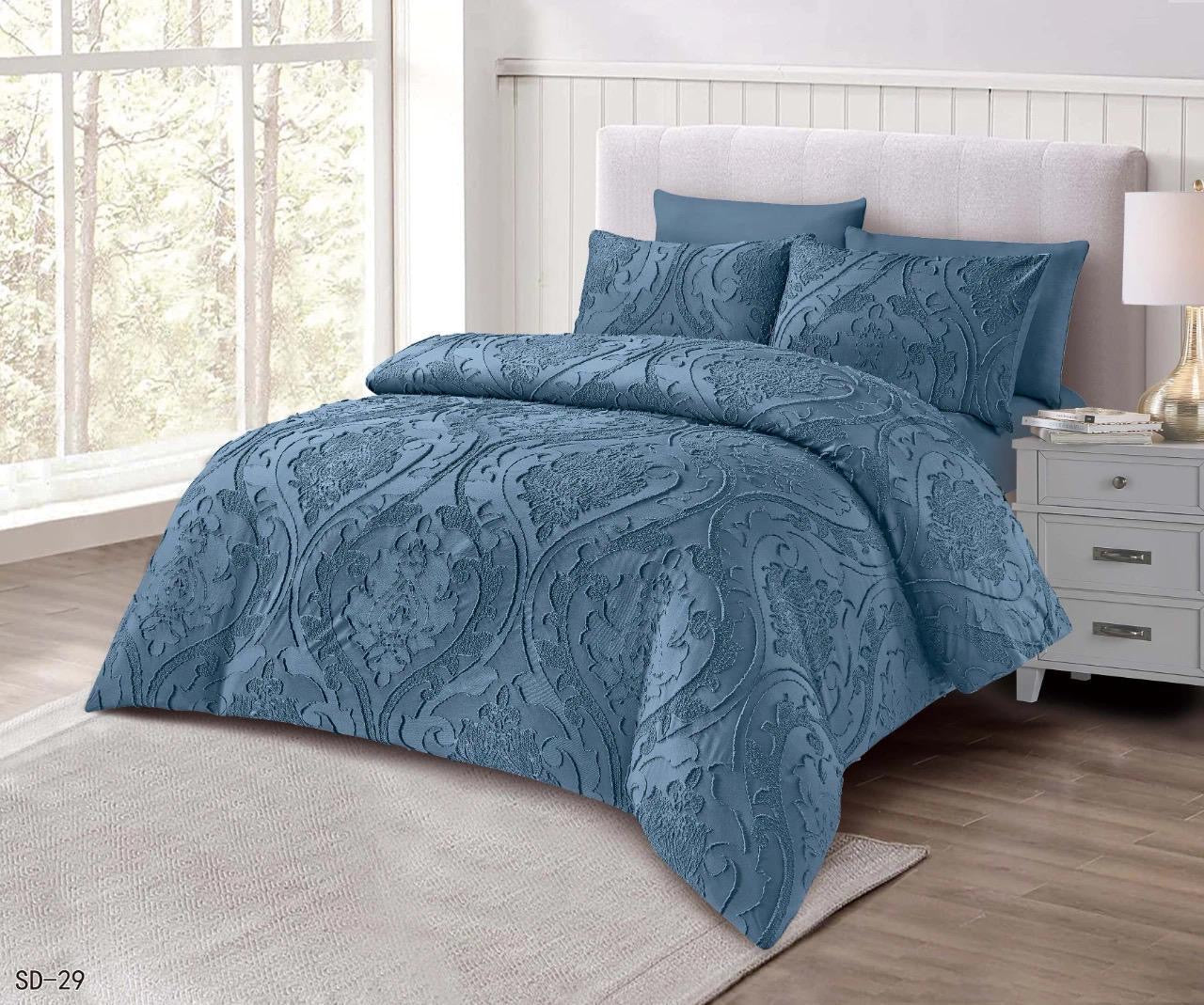 New collection Queen size solid comforter set 160x220cm - SK HOME CENTER