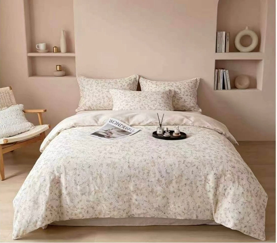 Premium Quality Comforter Set (Queen Size 4 Pcs set) 100% Cotton - SK HOME CENTER