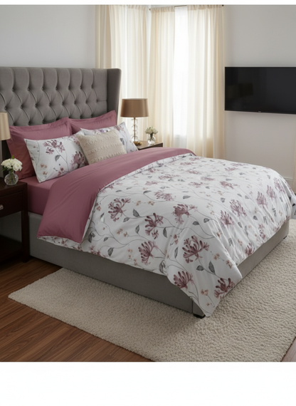 Floral King size comforter 6Pcs set - 220 x 240cm
