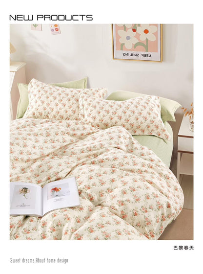 New Arrival: 100% cotton King size comforter 6in1 set - SK HOME CENTER