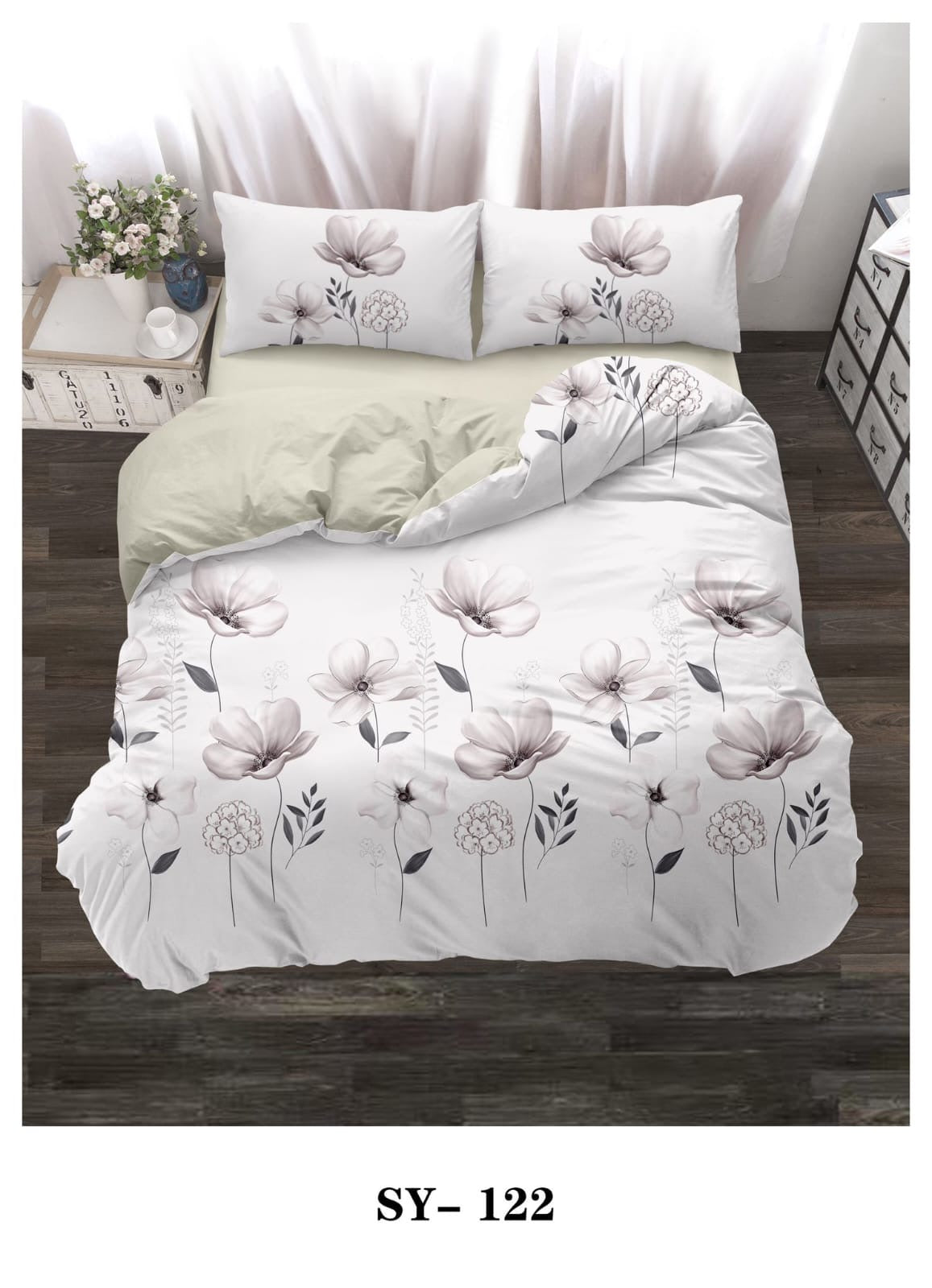 King size pattern duvet cover 6pcs set