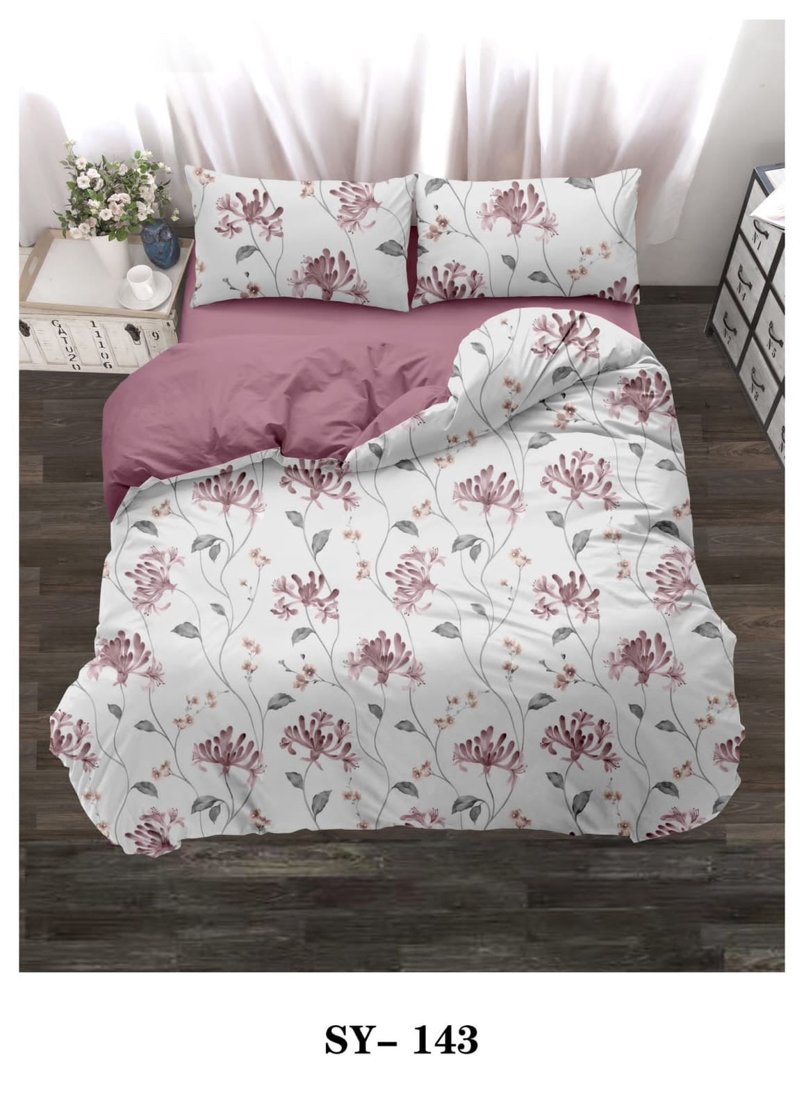 King size pattern duvet cover 6pcs set
