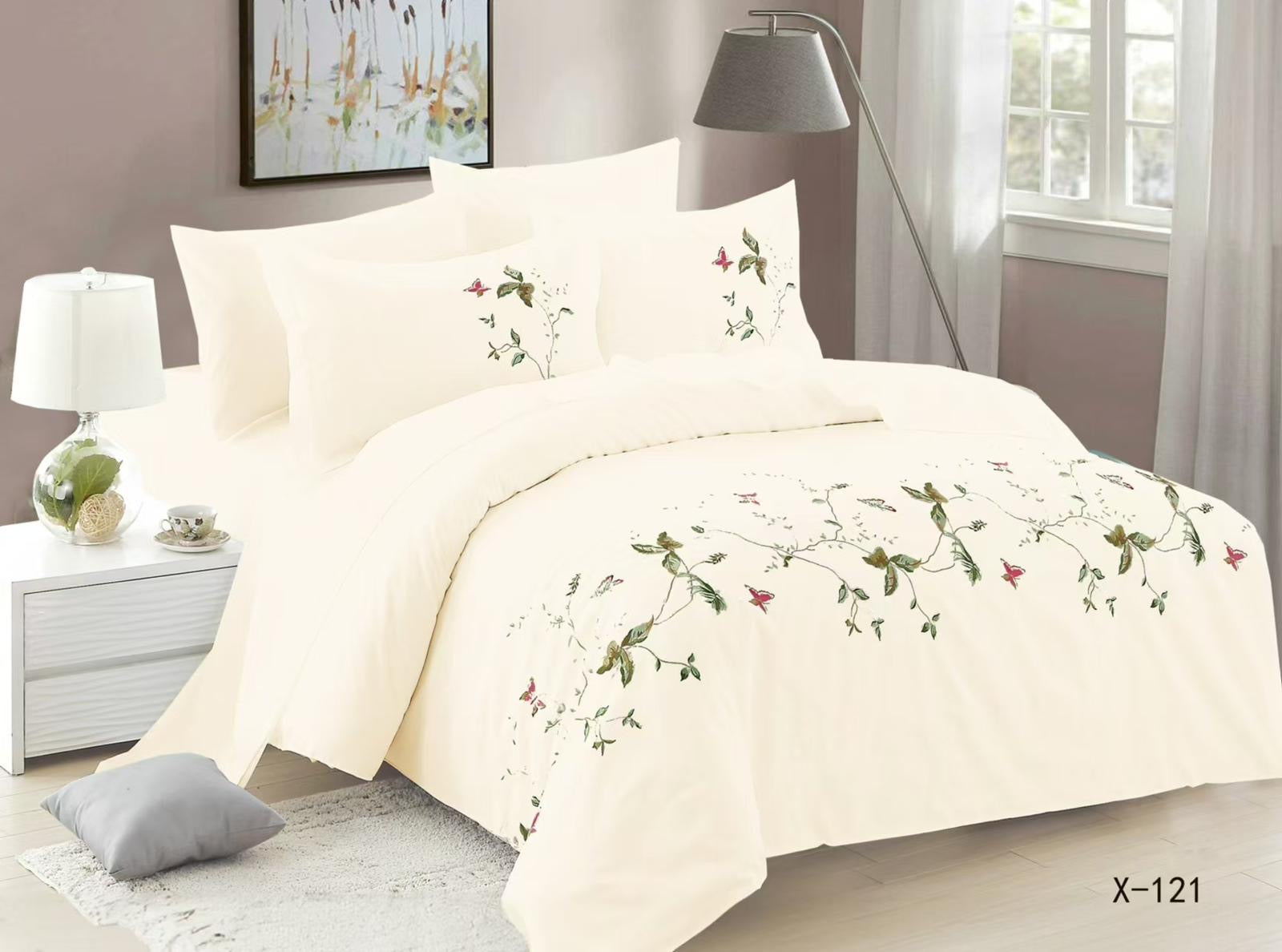 Embroidery comforter set-King - SK HOME CENTER