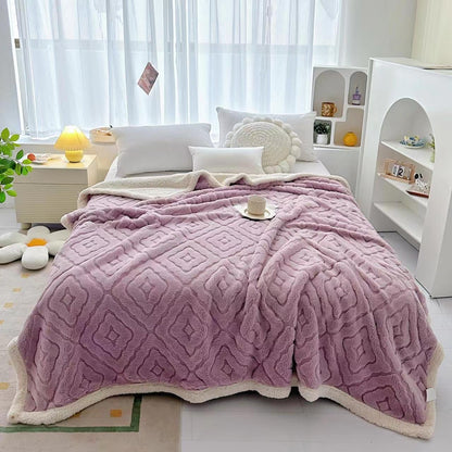 Buy 2 get 1 free Lamb cashmere fleece blanket - SK HOME CENTER