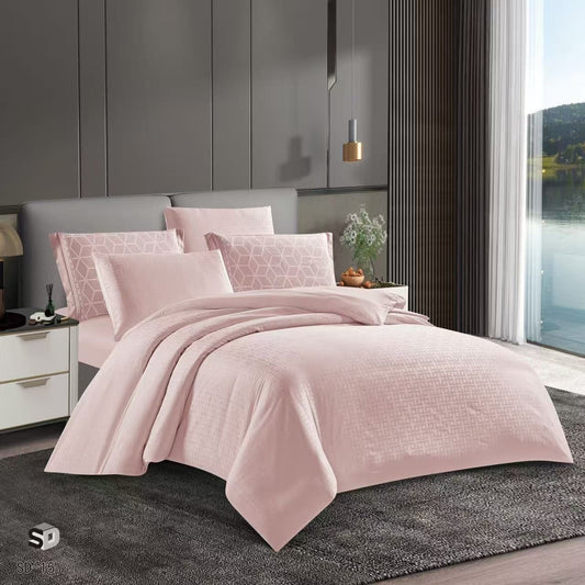Luxury Silk Satin Comforter Set Queen Size 4PCS