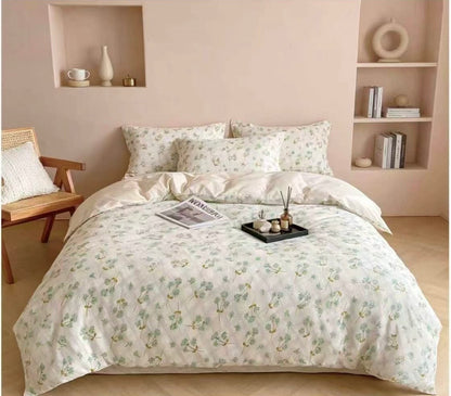 Premium Quality Comforter Set (Queen Size 4 Pcs set) 100% Cotton - SK HOME CENTER