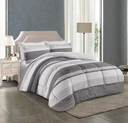 Floral print King size comforter 6 pieces set - 220 x 240cm