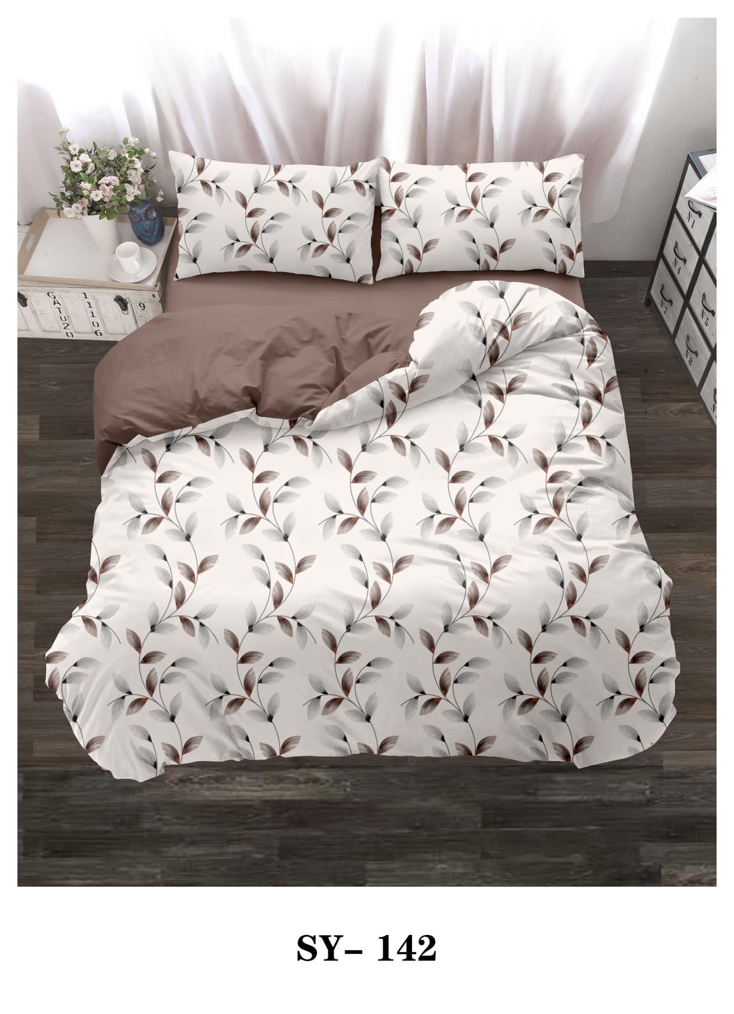 King size pattern duvet cover 6pcs set