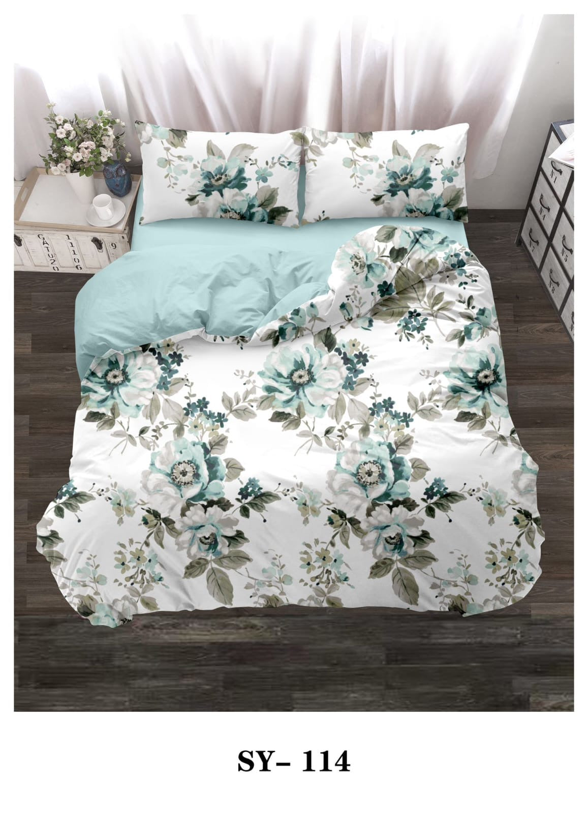 King size pattern duvet cover 6pcs set