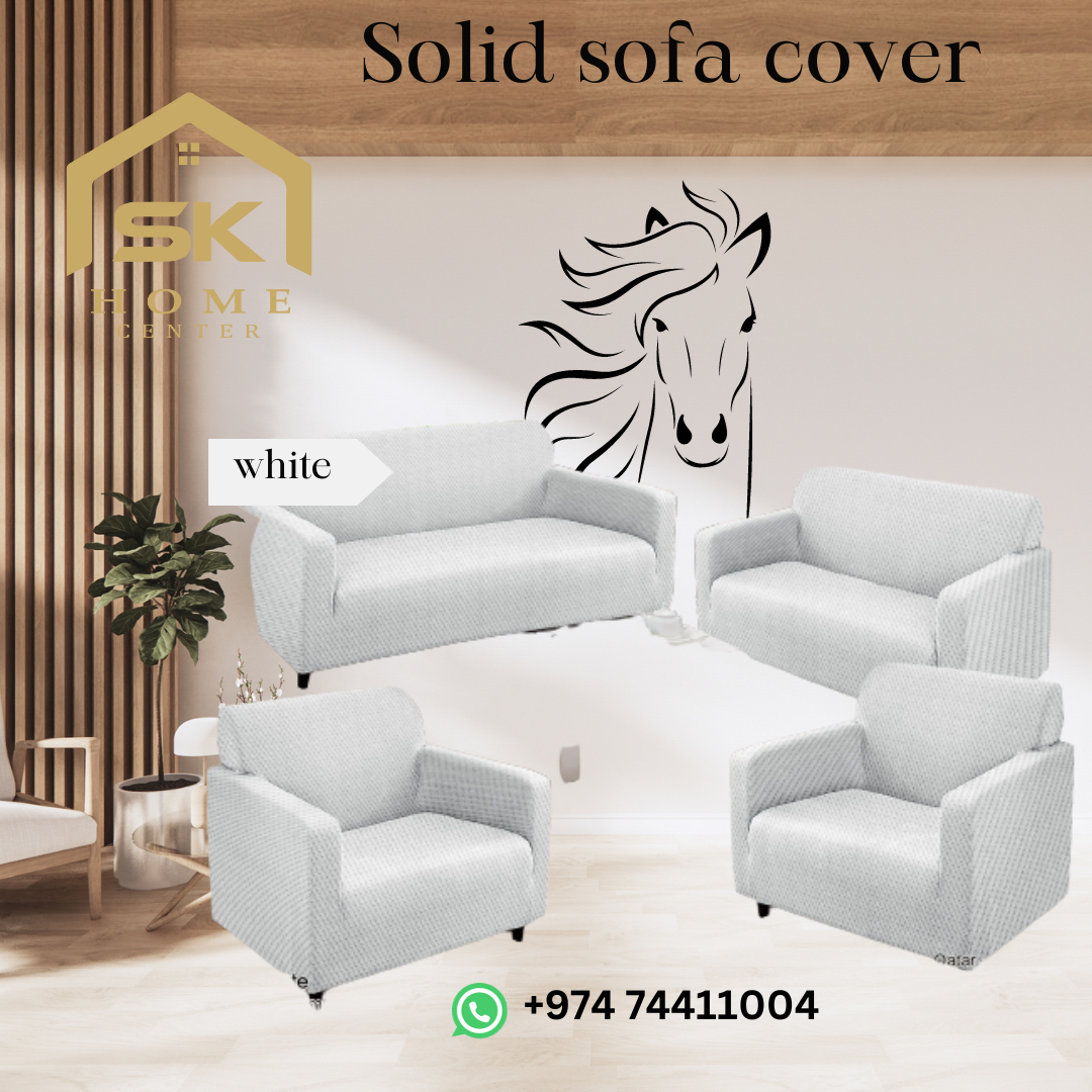 Modern sofa cover solid colors - SK HOME CENTER