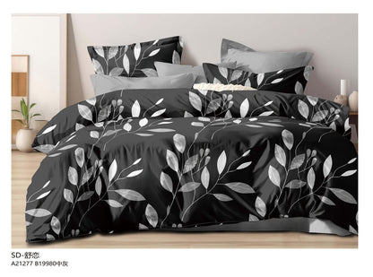 Floral print King size comforter 6 pieces set - 220 x 240cm