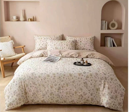 Premium Quality Comforter Set (Queen Size 4 Pcs set) 100% Cotton - SK HOME CENTER