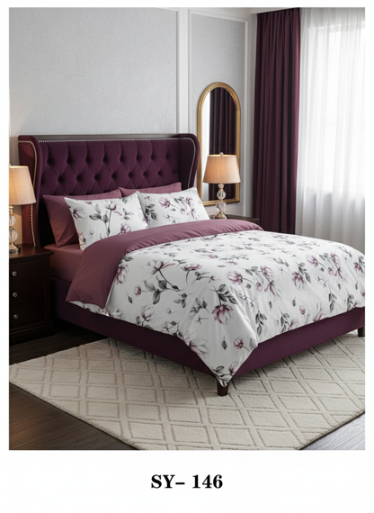 Floral King size comforter 6Pcs set - 220 x 240cm