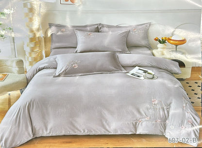Embroidery designed premium cotton comforter 6pcs set-King