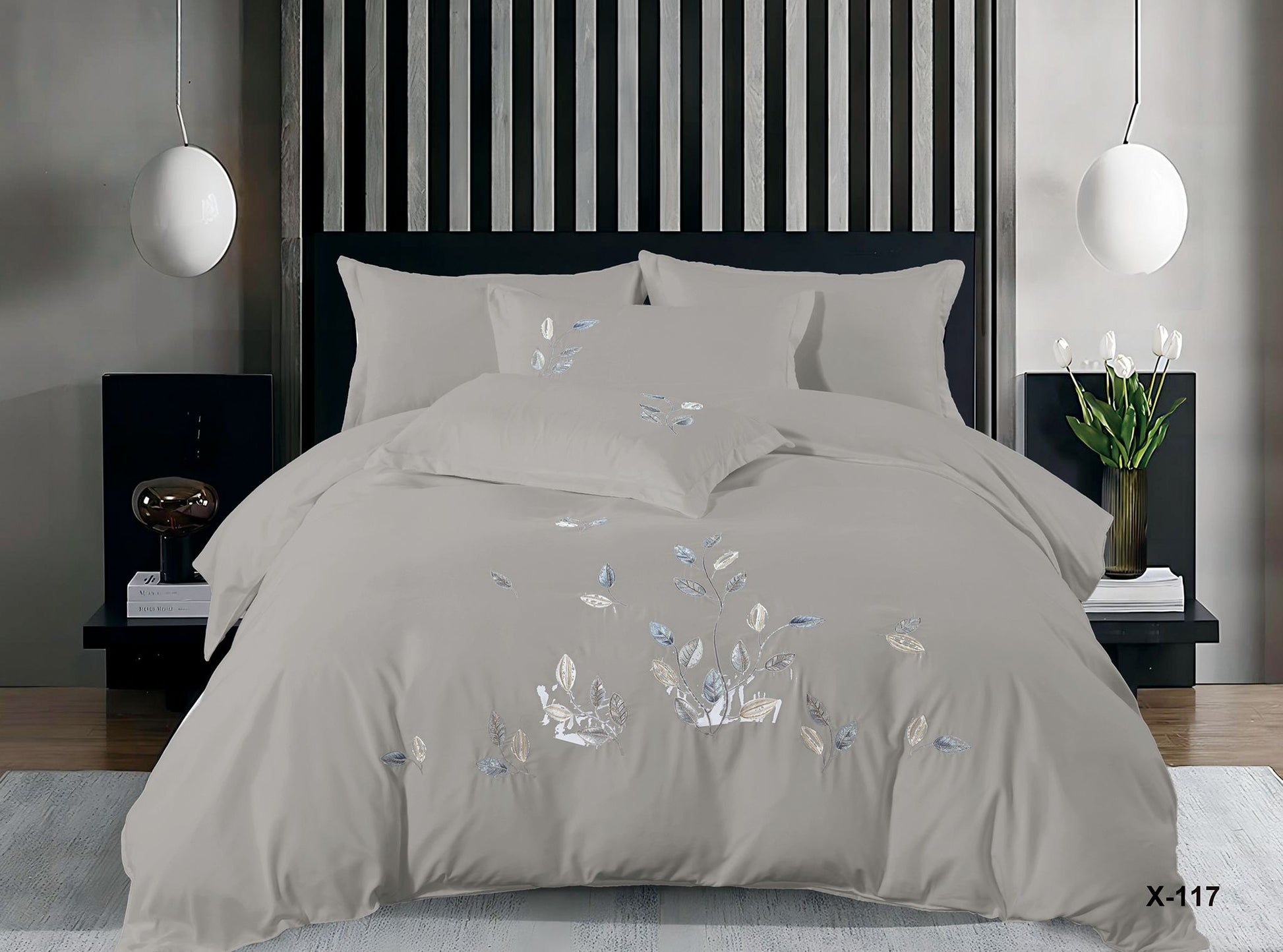 Embroidery comforter set-King - SK HOME CENTER