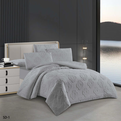 6-Piece Embroidered Duvet Cover Set – King Size | 100% Cotton