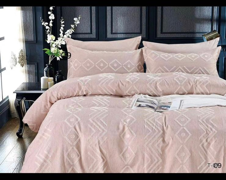6-Piece Embroidered Duvet Cover Set – King Size | 100% Cotton