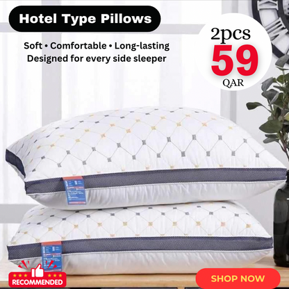 Hotel Types Embroidery 2Pillows