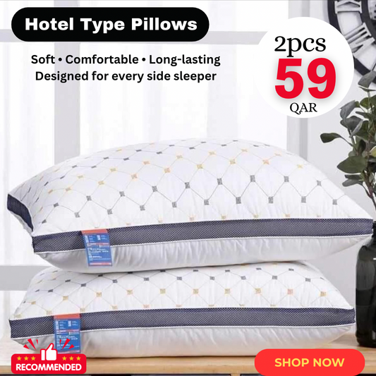 Hotel Types Embroidery 2Pillows