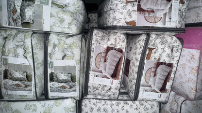 Premium Quality Super King Comforter 6PCS Set - Cotton Fabric | 240x260cm (SALE)