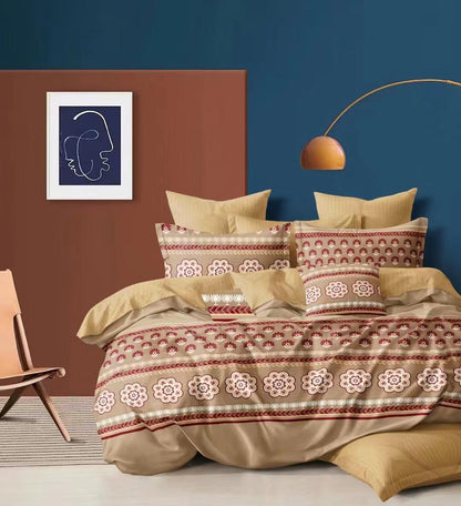 طقم غطاء لحاف مقاس كوين 4 في 1