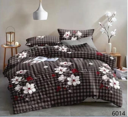 طقم غطاء لحاف مقاس كوين 4 في 1