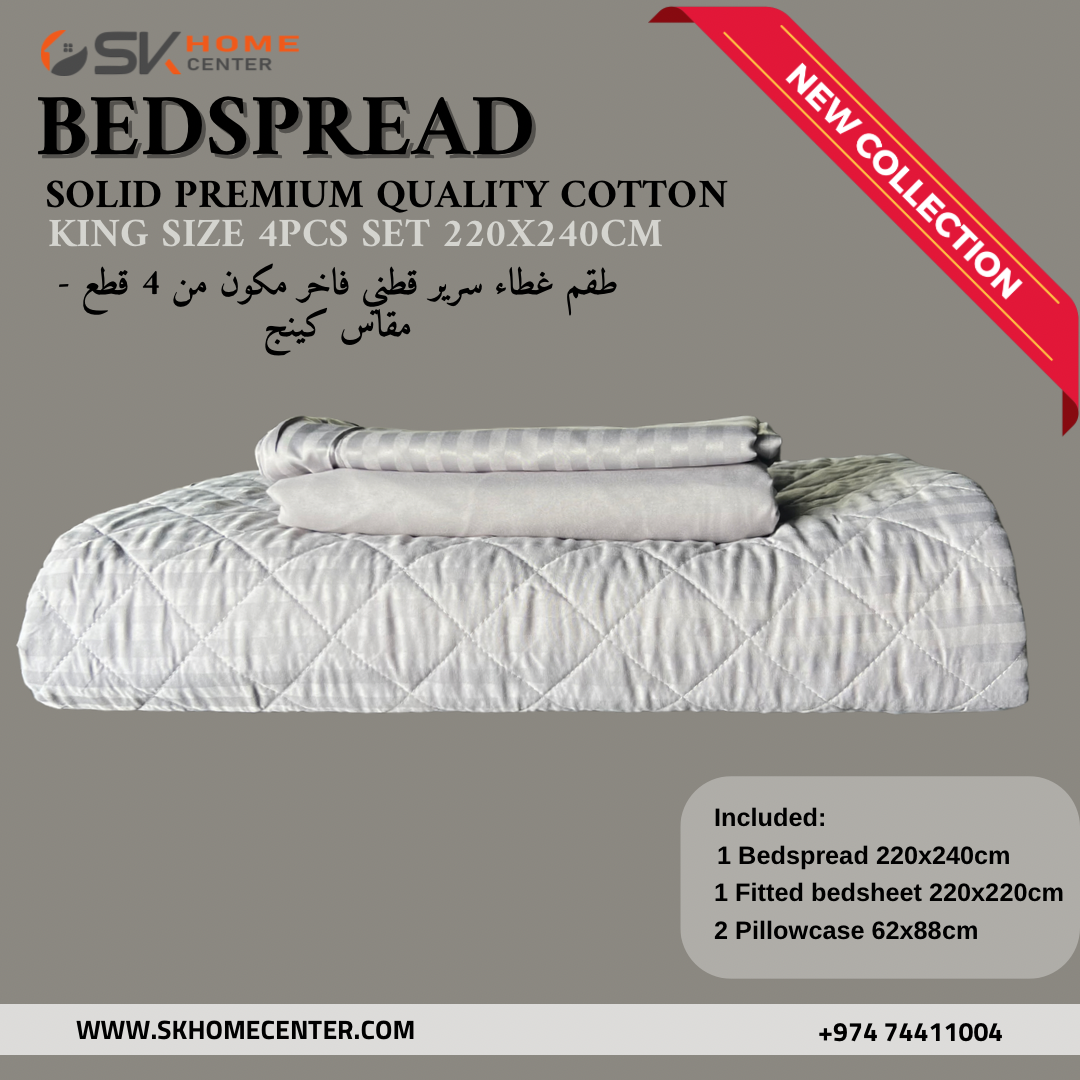 مفرش سرير خفيف الوزن لموسم الصيف - طقم لحاف مكيف 6 قطع - مقاس كينغ 220×240 سم