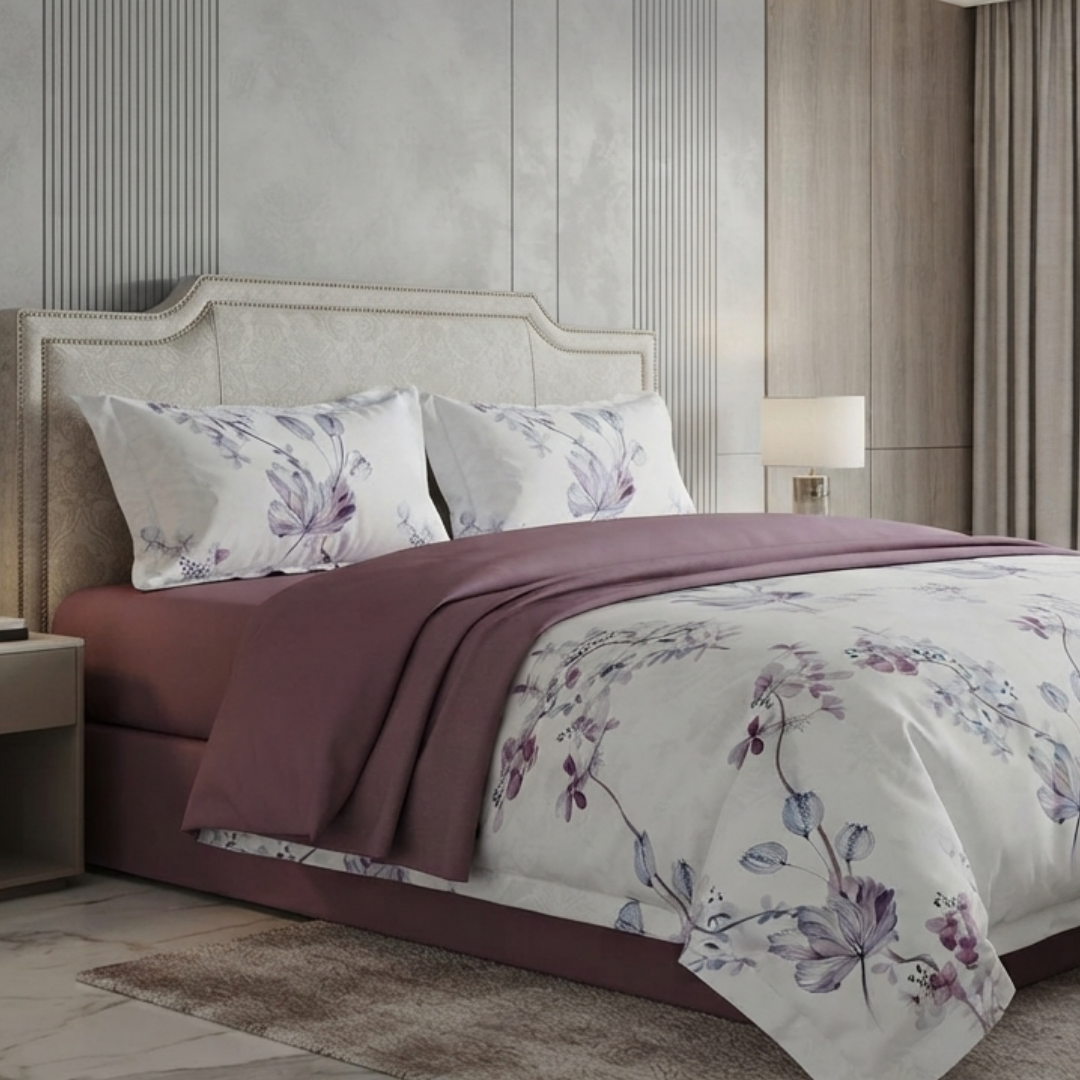 Premium Quality Single Comforter 4pcs Set- Cotton Fabric