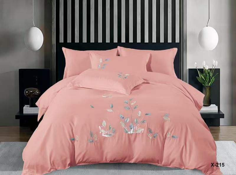 King Size - Premium Cotton Embroidered 6-Piece Duvet cover Set