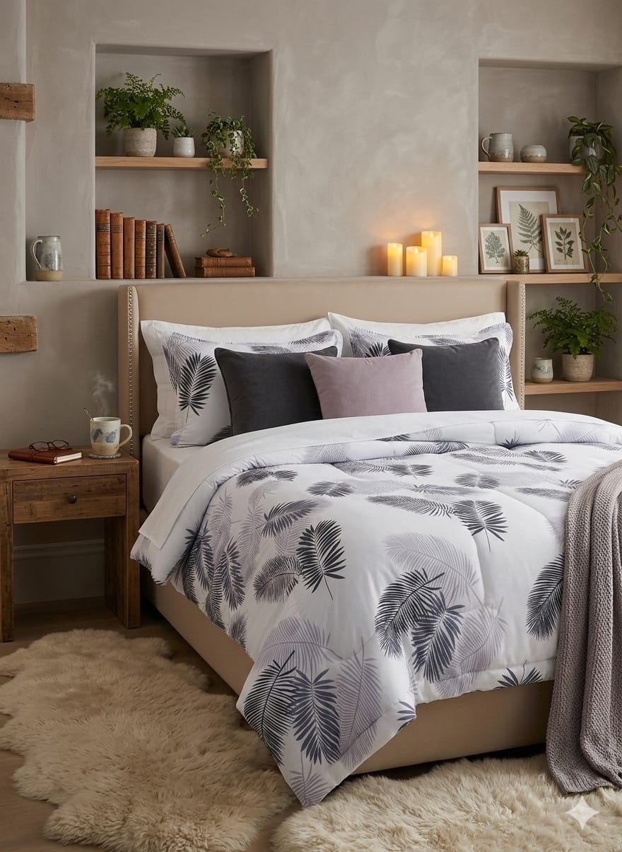 Floral 6-Piece Cotton Comforter Set | King Size Bedding Set