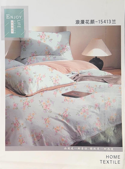 مفرش سرير خفيف الوزن لموسم الصيف - طقم لحاف مكيف 6 قطع - مقاس كينغ 220×240 سم