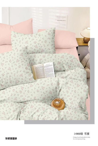 مفرش سرير خفيف الوزن لموسم الصيف - طقم لحاف مكيف 6 قطع - مقاس كينغ 220×240 سم